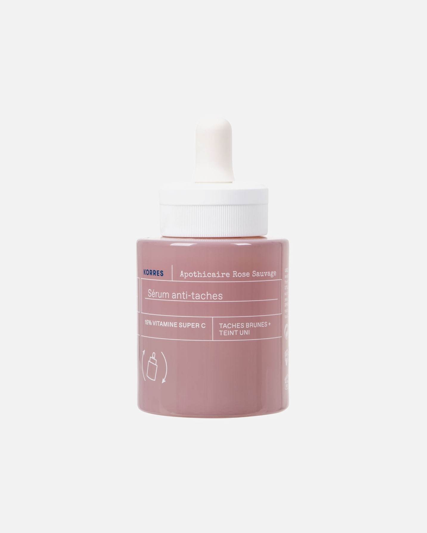 KORRES senėjimą stabdantis serumas „Apothecary Wild Rose Spotless Serum“ – 30 ml