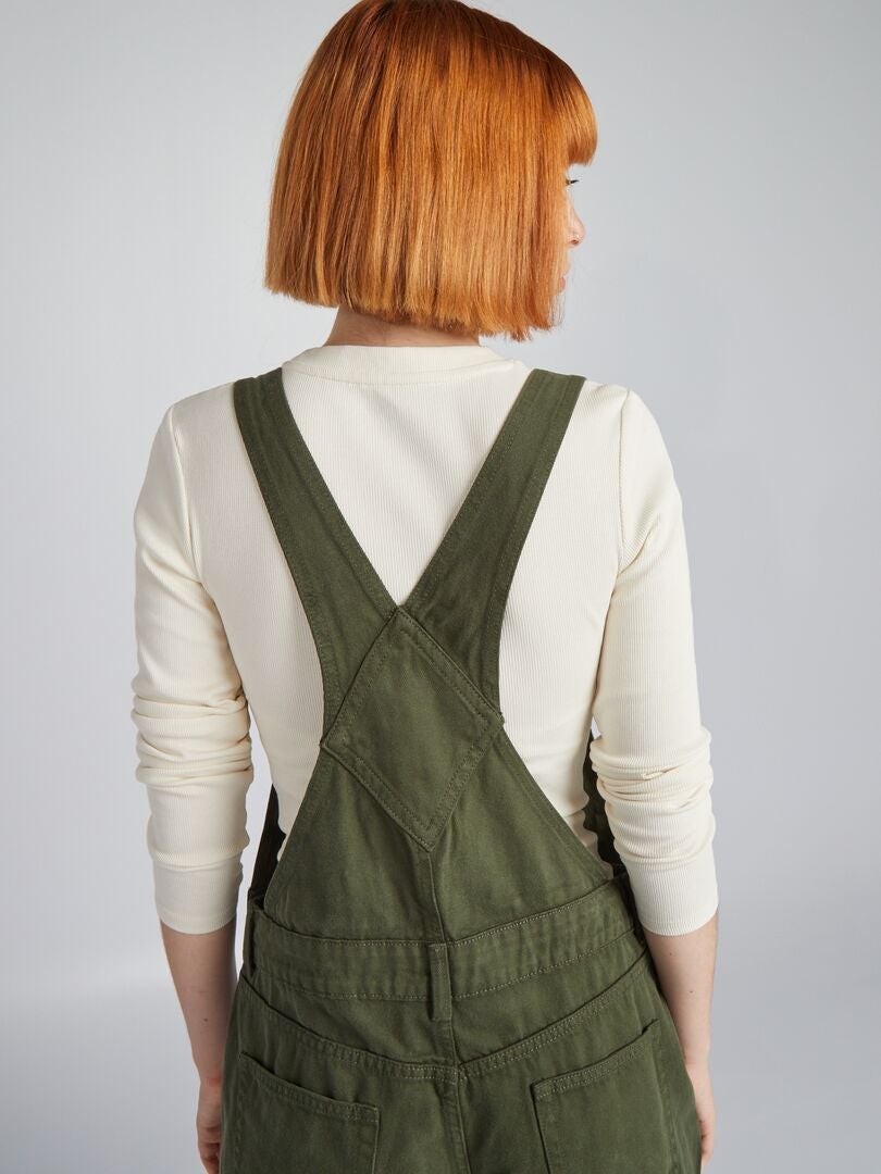 Peto con bolsillos con solapa - VERDE