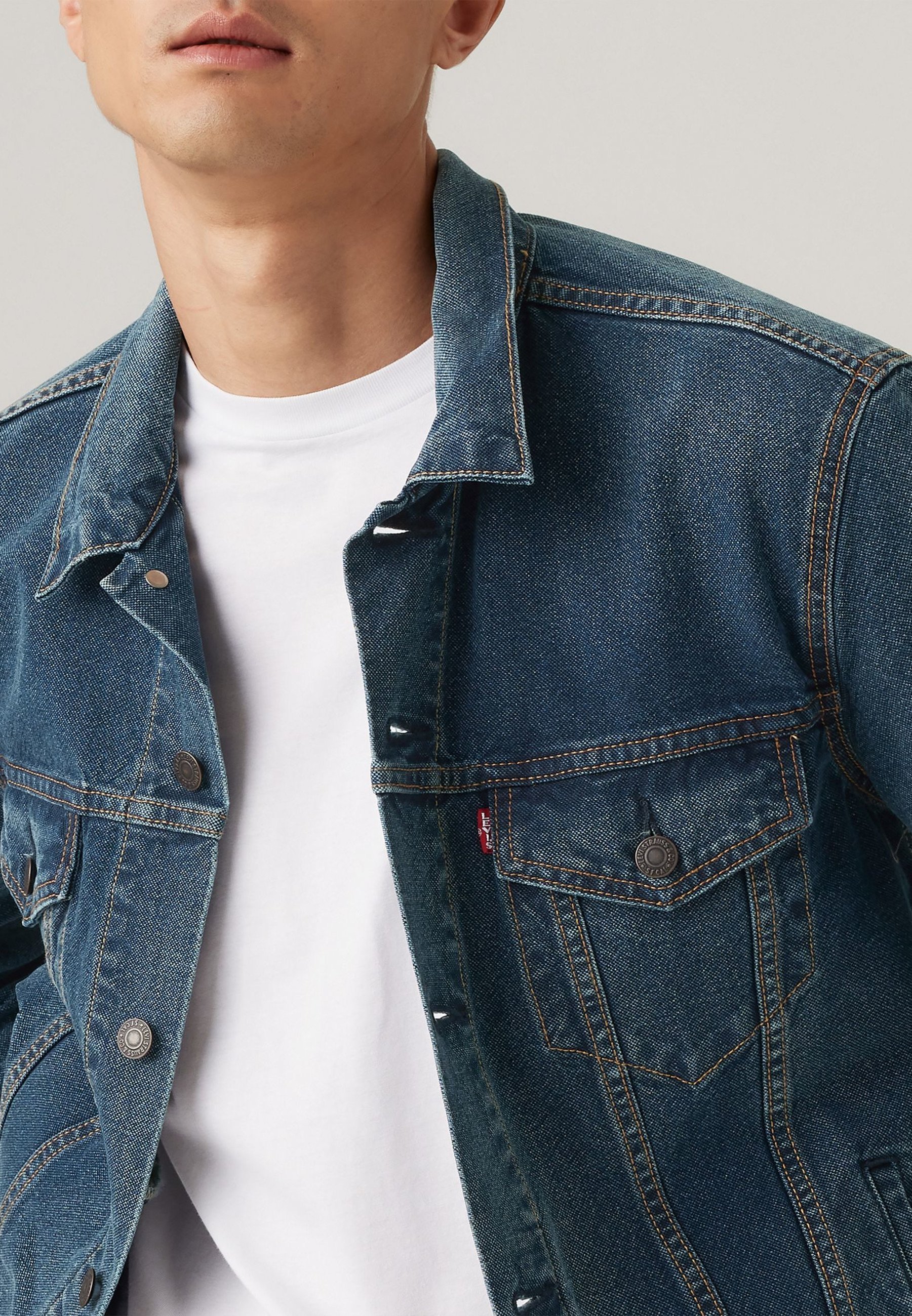 Levi's® TRUCKER - Giacca di jeans - sulle corde