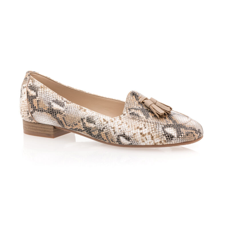 Beige Damen-Loafer/Bootsschuhe