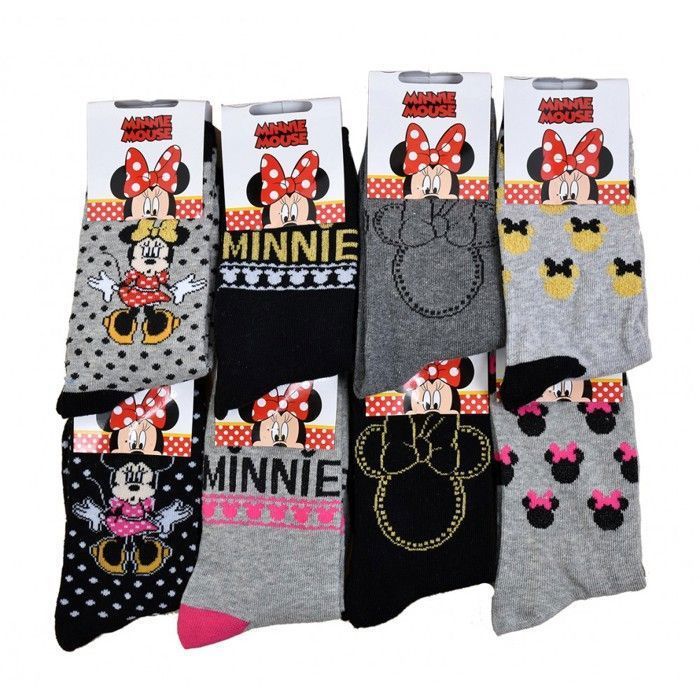 Calzini da bambina con licenza ufficiale - Confezione a sorpresa da 12 paia - Minnie Mouse