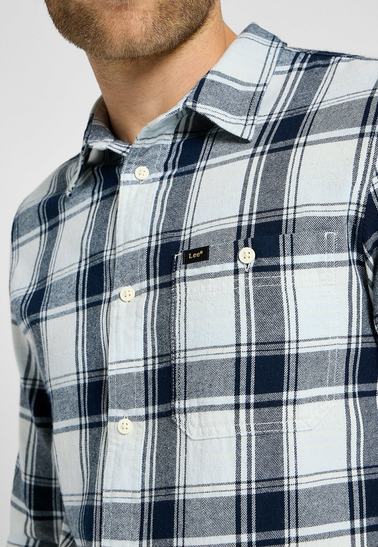 Tričko Lee - sivobiele