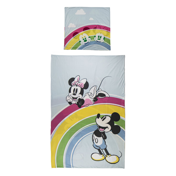 Παιδικά κλινοσκεπάσματα από φλις Mickey & Minnie, 135 x 200 εκ.