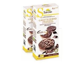 SARCHIO Sarchio rijstwafels met melkchocolade 100 g
