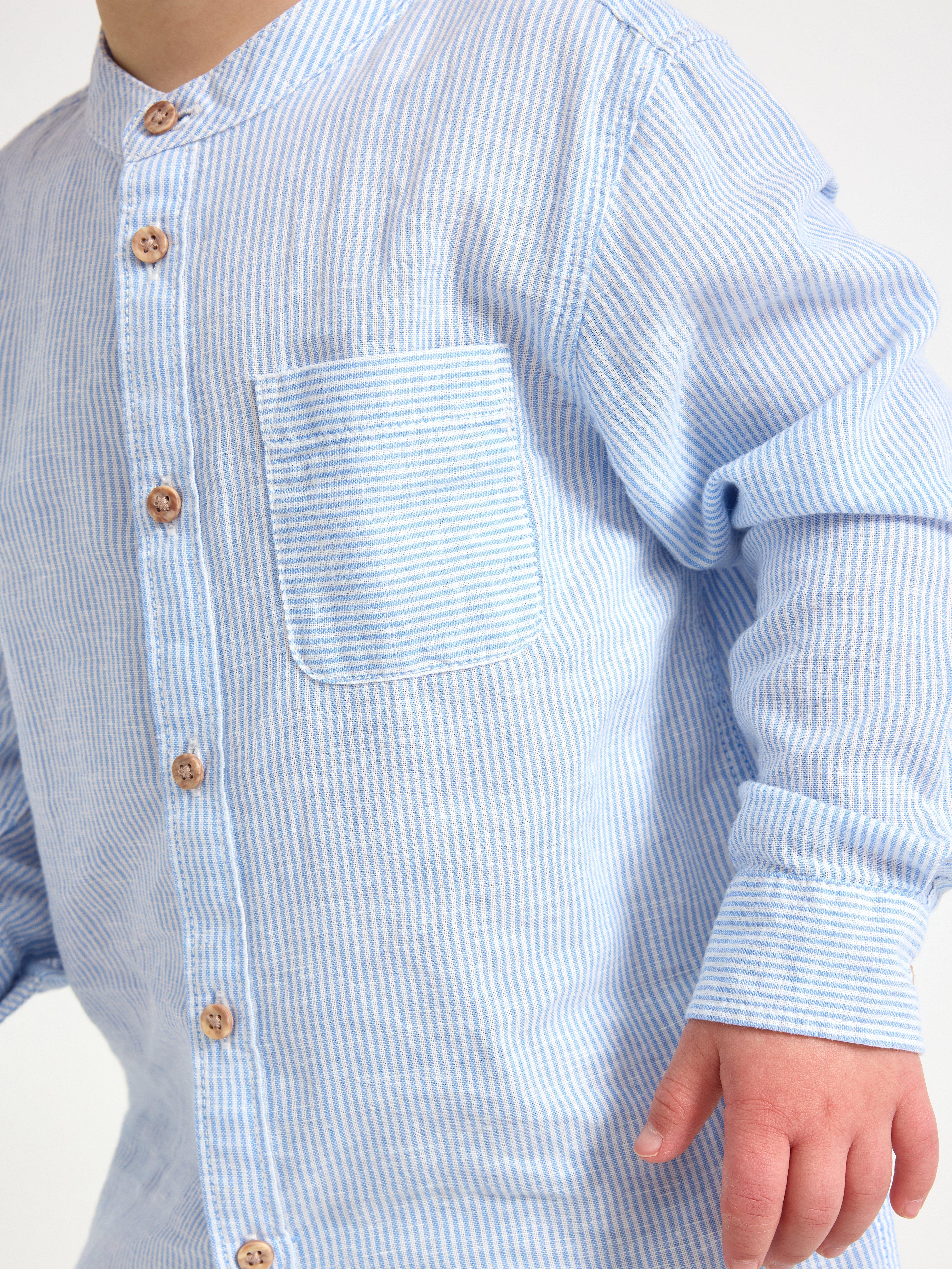 Långärmad skjorta Light Blue