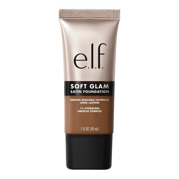 „elf Soft Glam 54 Deep Neutral Satin“ makiažo pagrindas, 30 ml