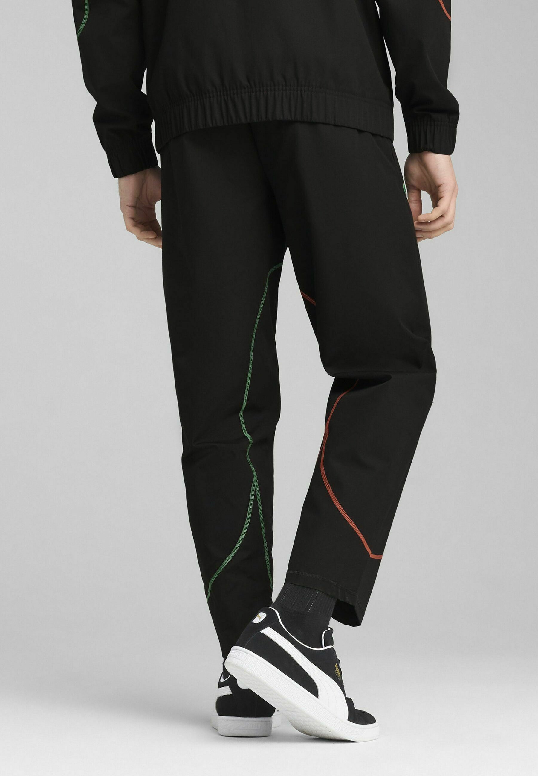 Puma MAROKKO STATEMENT - Abbigliamento della nazionale - nero rosso archivio verde
