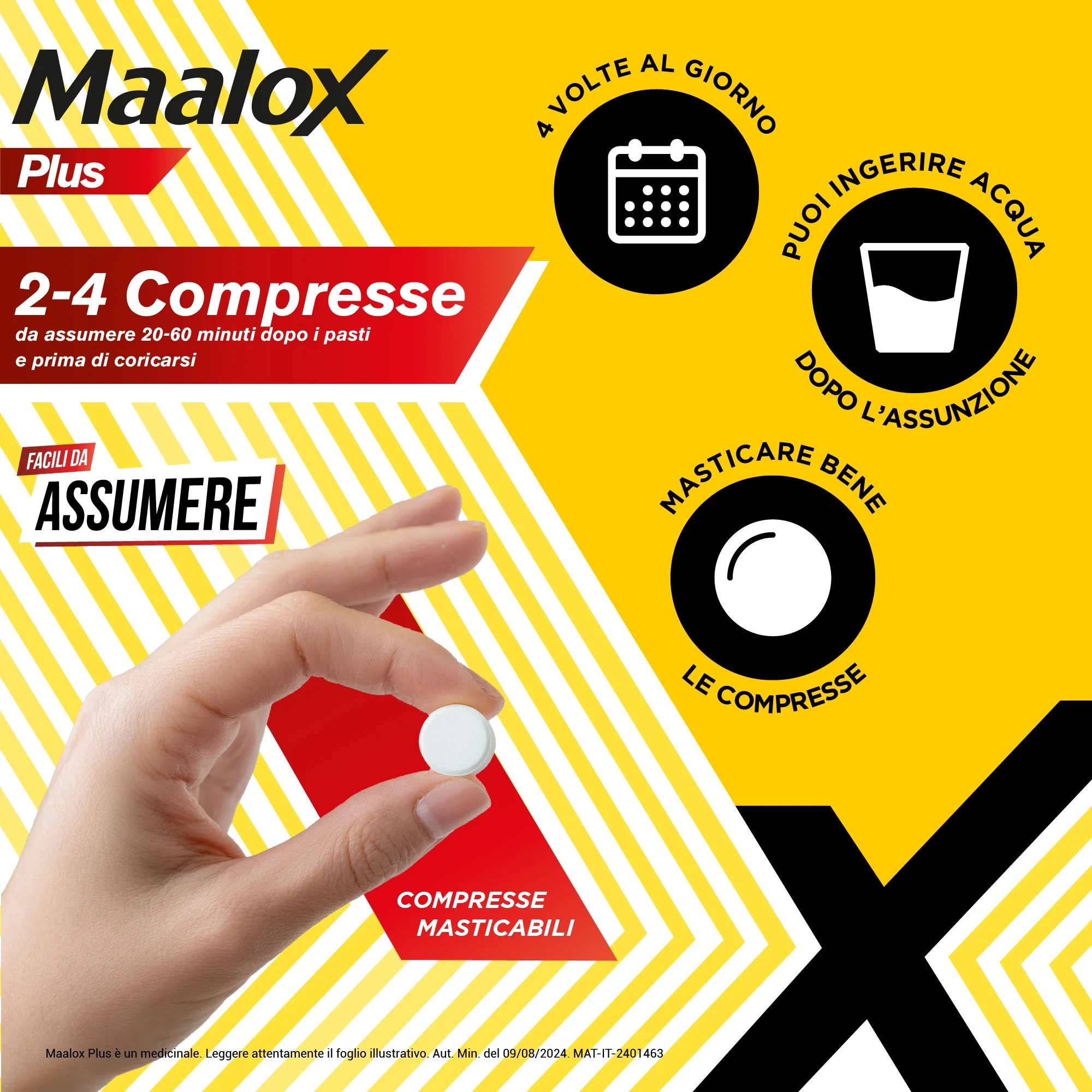 MAALOX Maalox Plus 30 comprimés à croquer Antiacide contre les gonflements