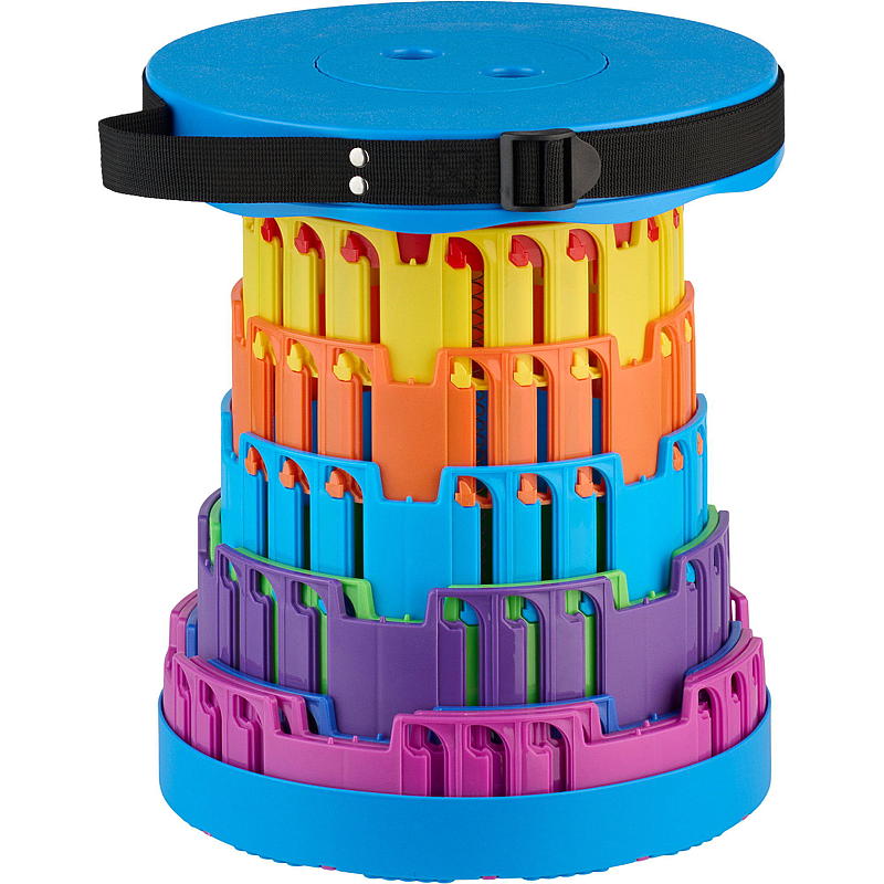 Silla telescópica para fiestas, altura 45,5 cm.