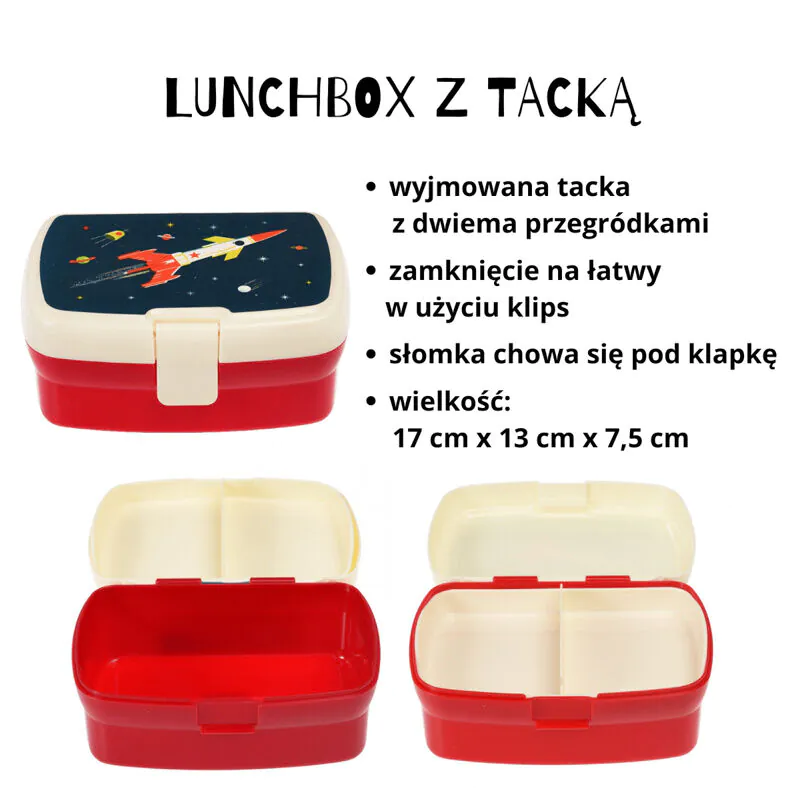 Rex London Zestaw: bidon + lunchbox, Kosmos