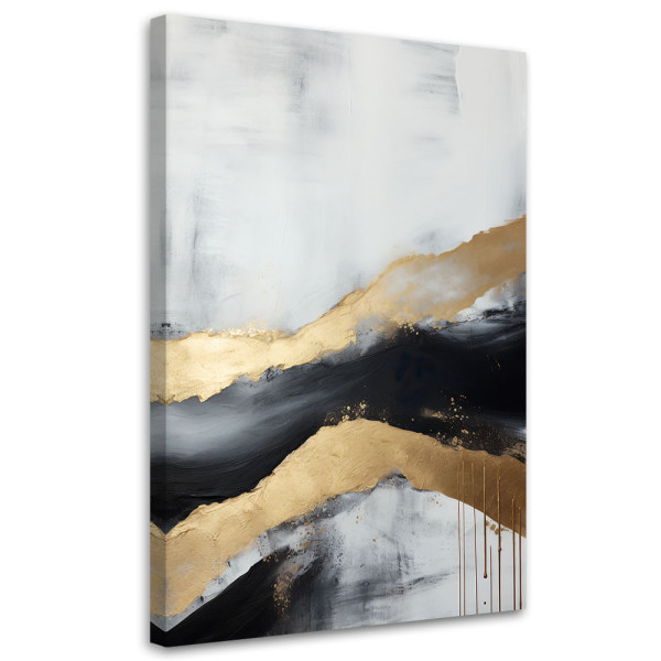 Obraz na płótnie, Złota abstrakcja 40x60