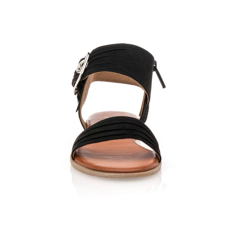 Svarte sandaler / sko med åpen tå til dame