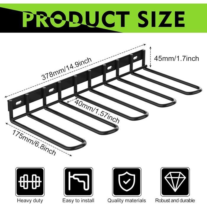 Organizzatore per utensili elettrici, supporto per trapano a parete, supporto per trapano robusto, supporto per trapano resistente per garage/officina