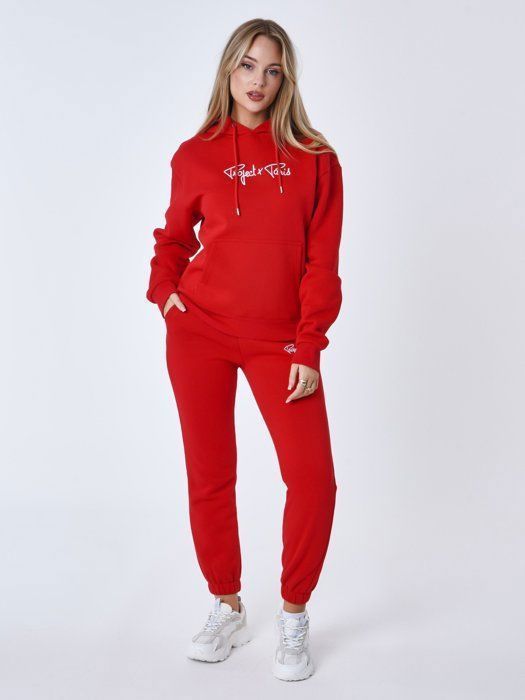 Jogging femme - Project X Paris - Essentials - Rouge - Manches longues - Multisport