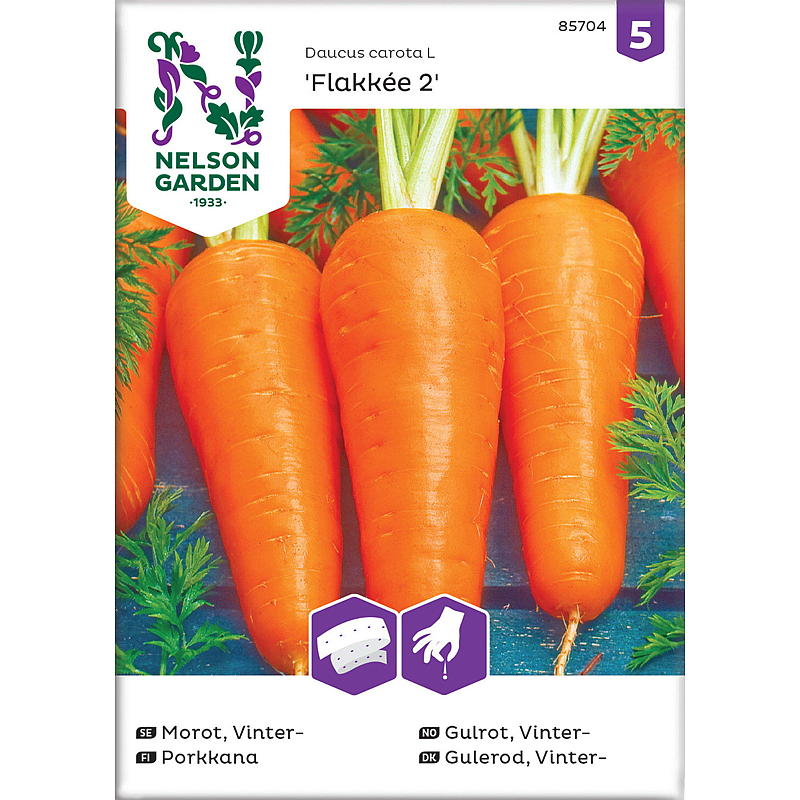 Nelson garden Frø Gulerod Vinter, Flakkée 2, Frøbånd