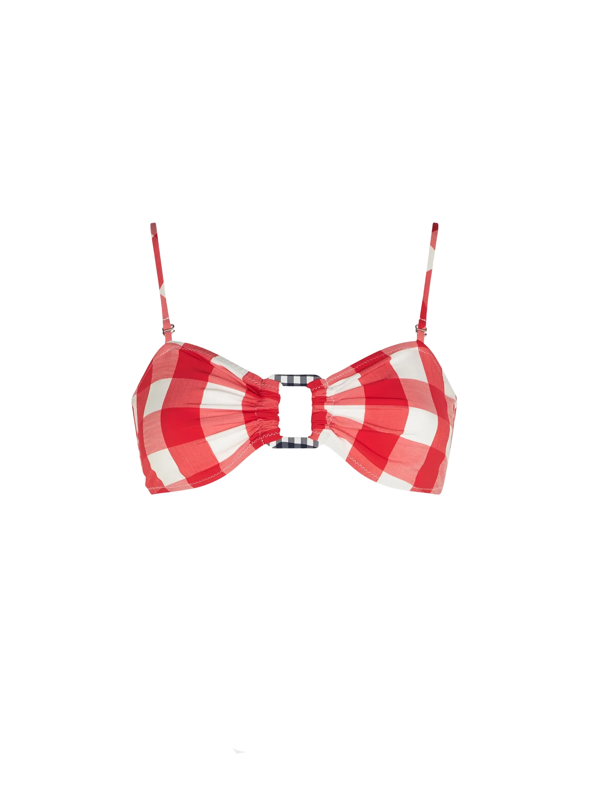 Bralette Vichy con aro cuadrado