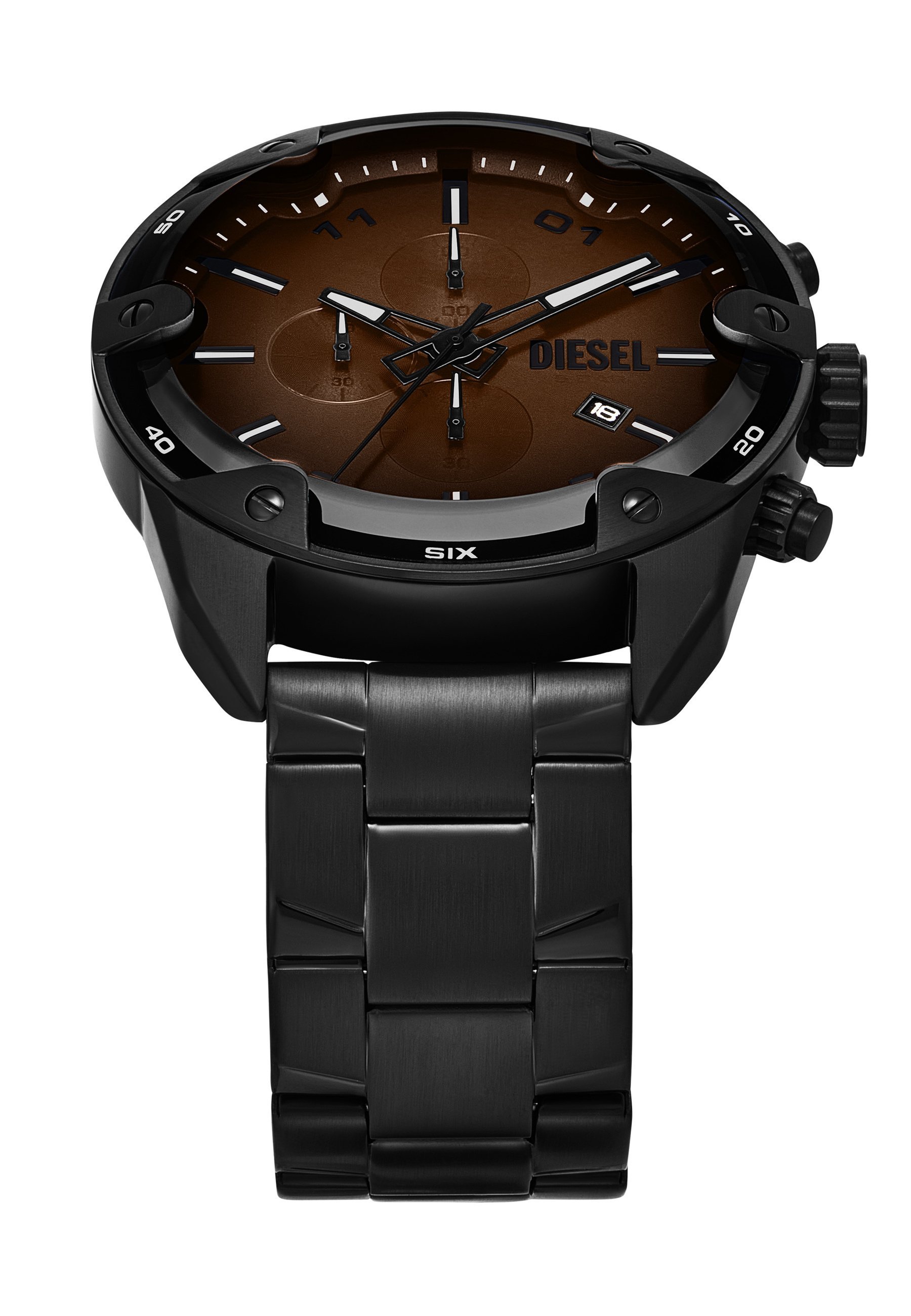 Diesel SPIKED - Montre chronographe - noire