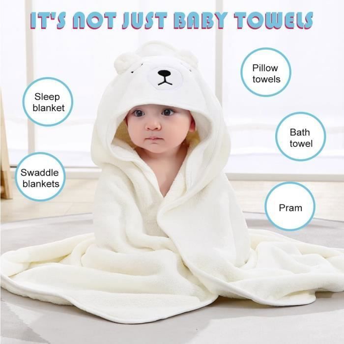 Juego de toallas de baño con capucha para bebé de 3 piezas, regalo para baby shower, capa de baño personalizada para bebé, capa de baño extra suave para bebé con etiqueta.
