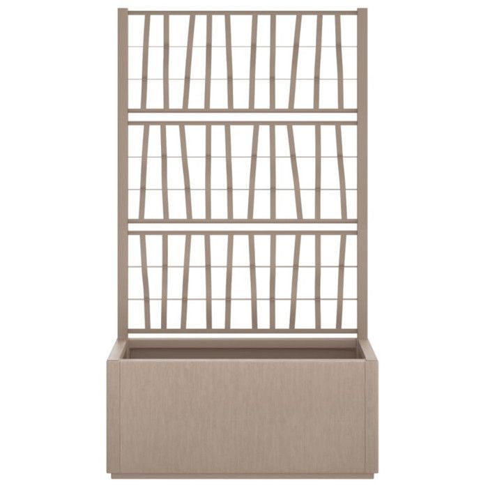 vidaXL Planter with Trellis, Raised Bed, Flower Box, Plant Pot, Flower Box for Garden, Patio, Terrace, Outdoor Use, 368781