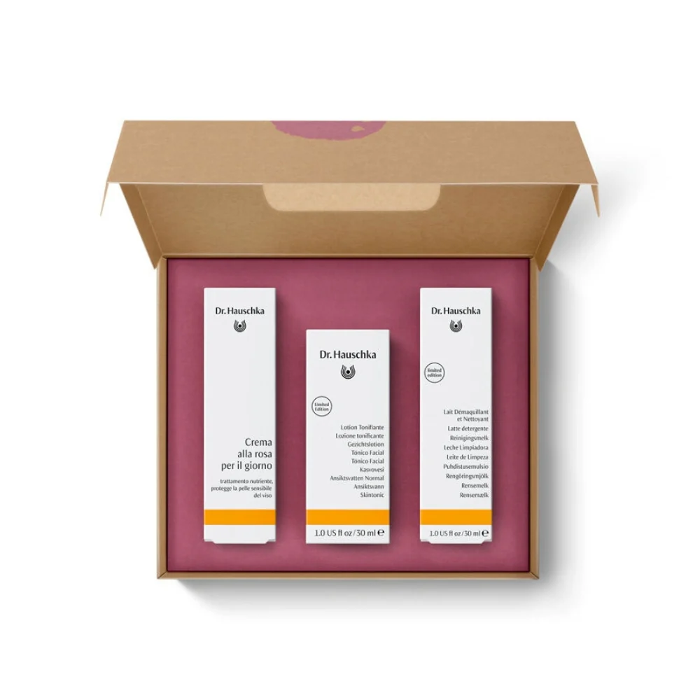 Coffret Rituale viso giorno alla rosa - Cofanetto Detergente, Cofanetto Nutriente