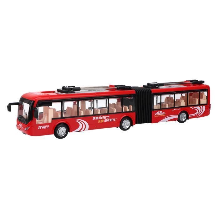 MXZZAND Elektronischer Spielzeugbus – Verkehrsmodell für Kinder – Rot