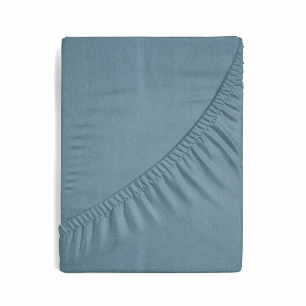 Prześcieradło JERSEY niebieskie 90x200 cm   25 cm z gumką