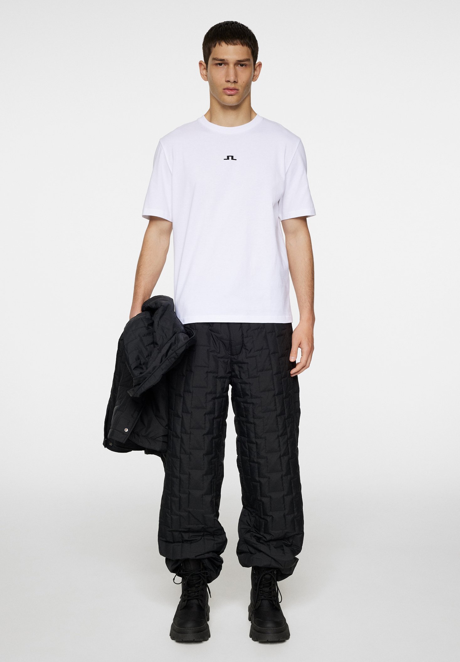 J.LINDEBERG PARCIE LOGO - Bedrukt T-shirt - wit