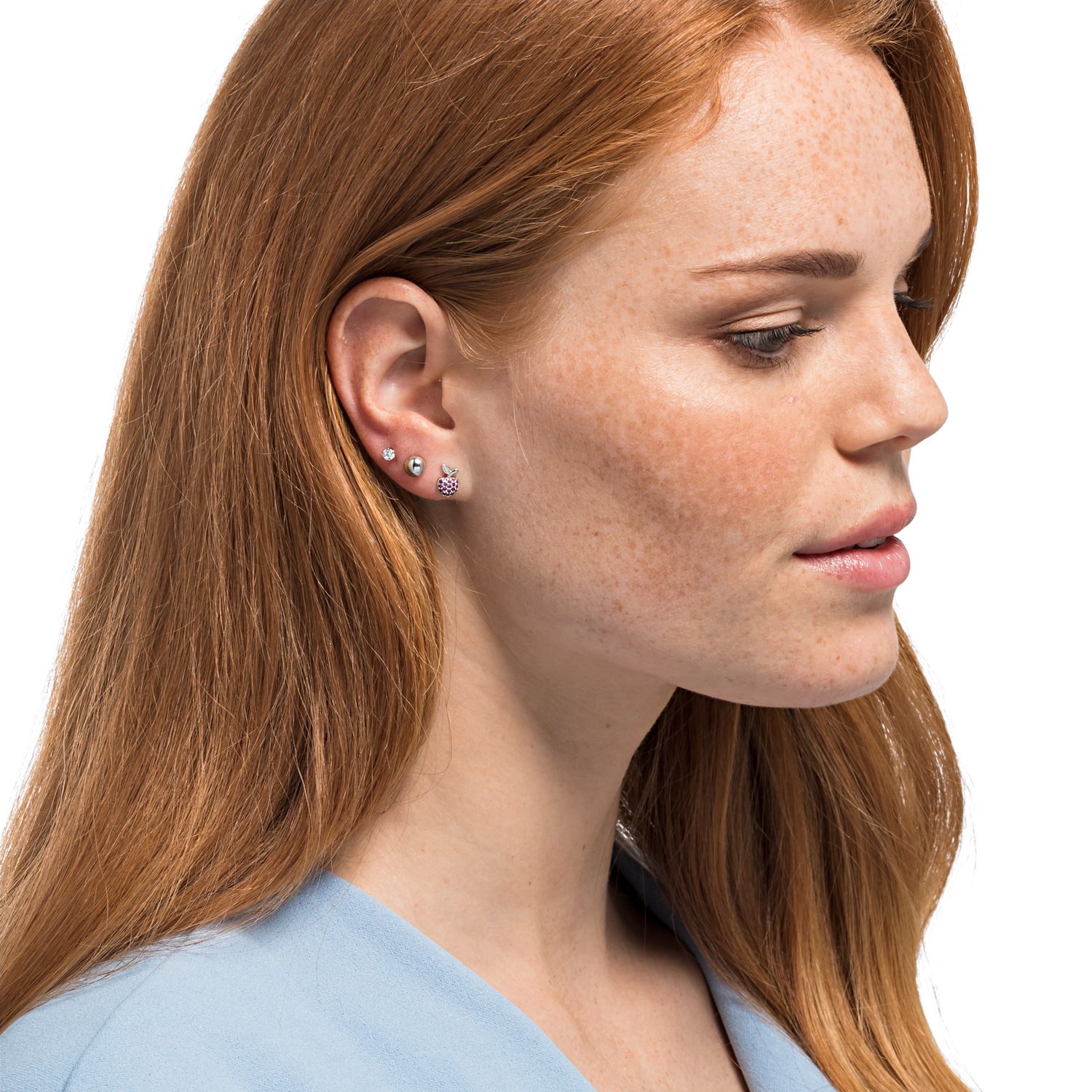 Heideman Boucles d'oreilles Roma couleur argentée polie
