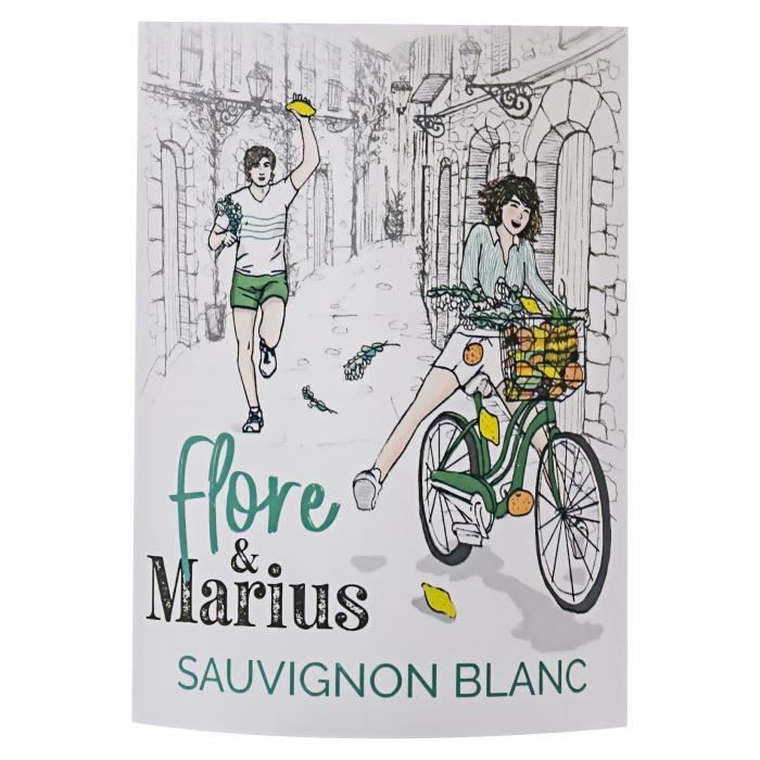 Flore & Marius 2023 IGP Atlantique Sauvignon – Weißer Bordeauxwein