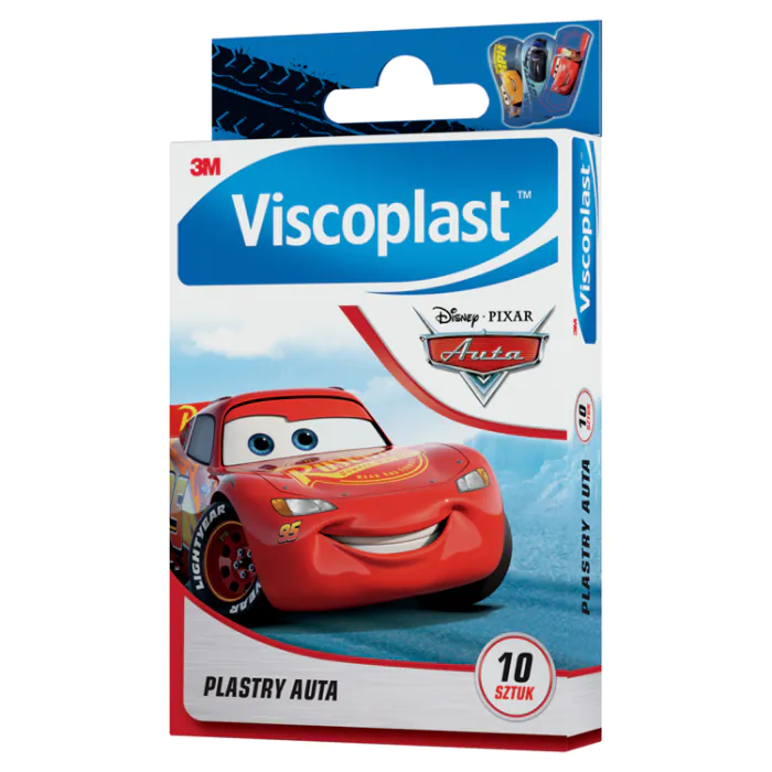 Viscoplast Auta, Plastry dla dzieci, 7,2x2,5cm