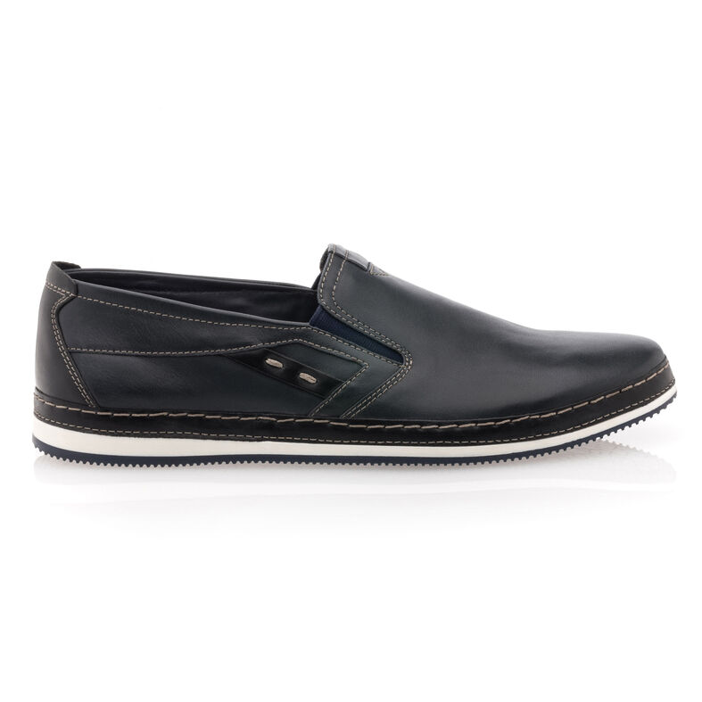 Blaue Herren-Loafer/Bootsschuhe
