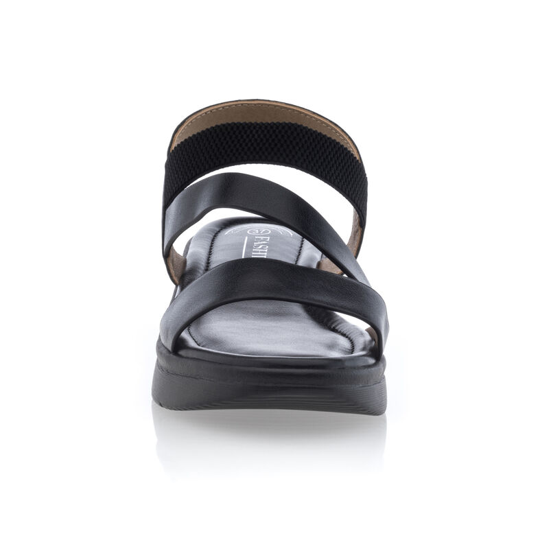 Zwarte sandalen/open teenschoenen voor dames