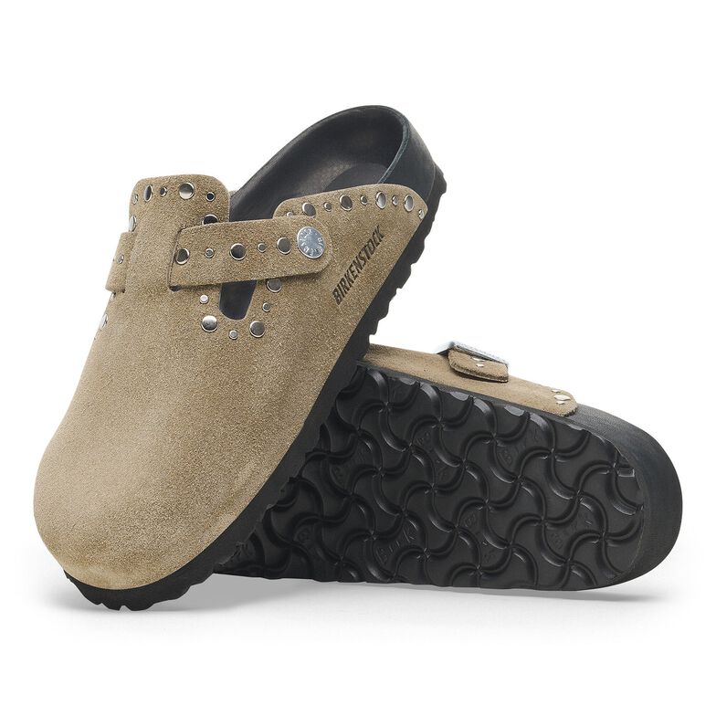 Boston Rivet Pelle scamosciata - Taupe Taupe