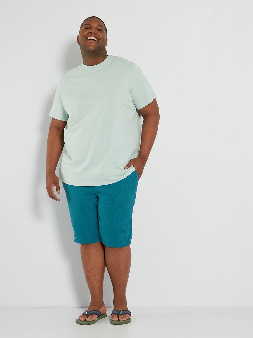 Camiseta 100% algodão - azul