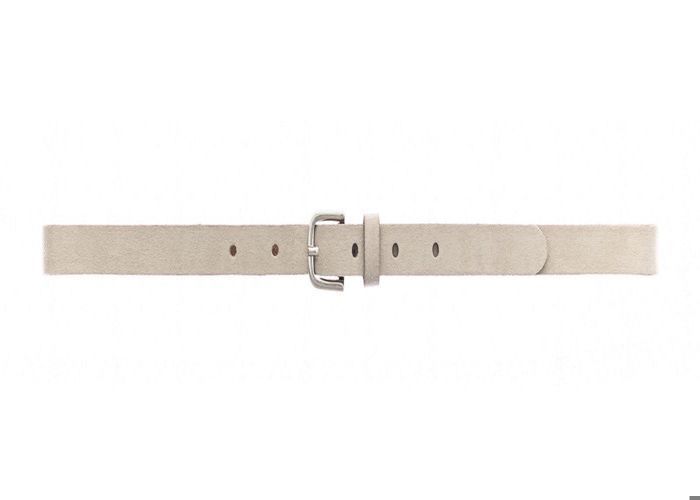 Vanzetti Ceinture crème en cuir pour fille - 15 mm Velour Belt Dark Vanilla 211314