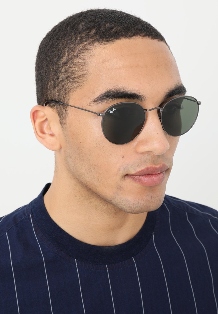Ray-Ban ROUND UNISEX Sonnenbrille – Gunmetal/Kristallgrün