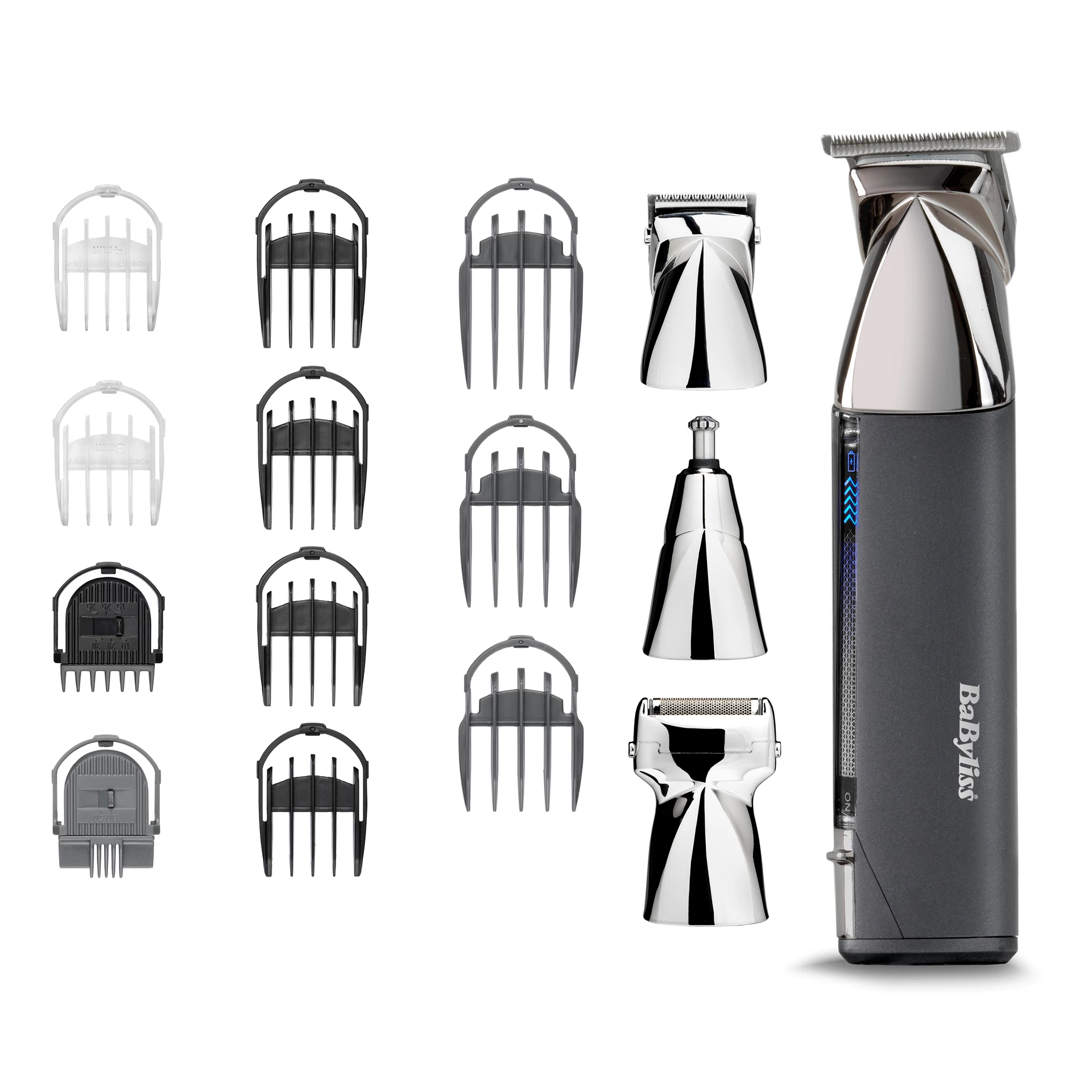 Babyliss Super X Metal 15 az 1-ben akkus multifunkciós trimmelő króm színben