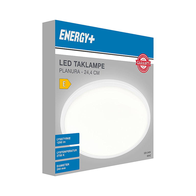 Energitaklampe LED 24,5 cm Planura