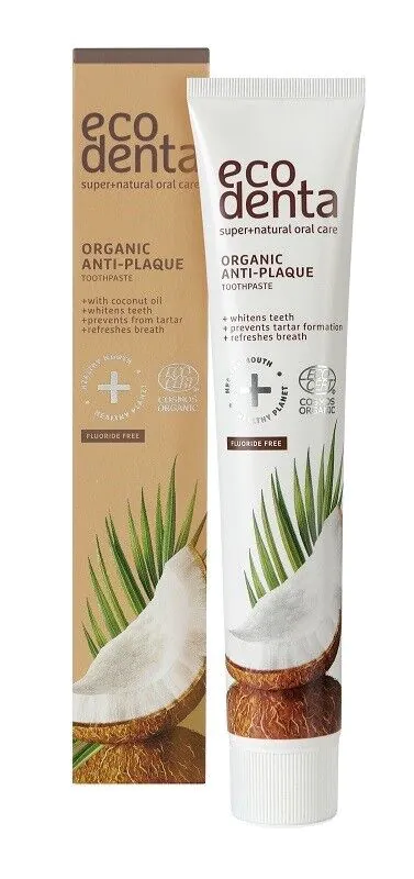 Ecodenta Cosmos Pasta do zębów przeciw Kamieniowi Nazębnemu z Olejkiem Kokosowym i Solą Cynkową