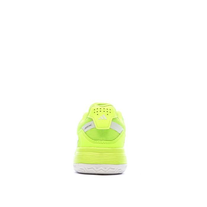 Zapatillas de pádel Adidas Ubersonic de color amarillo fluorescente