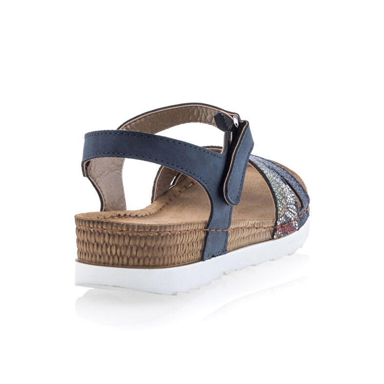 Sandalias azules para mujer / Zapatos de punta abierta