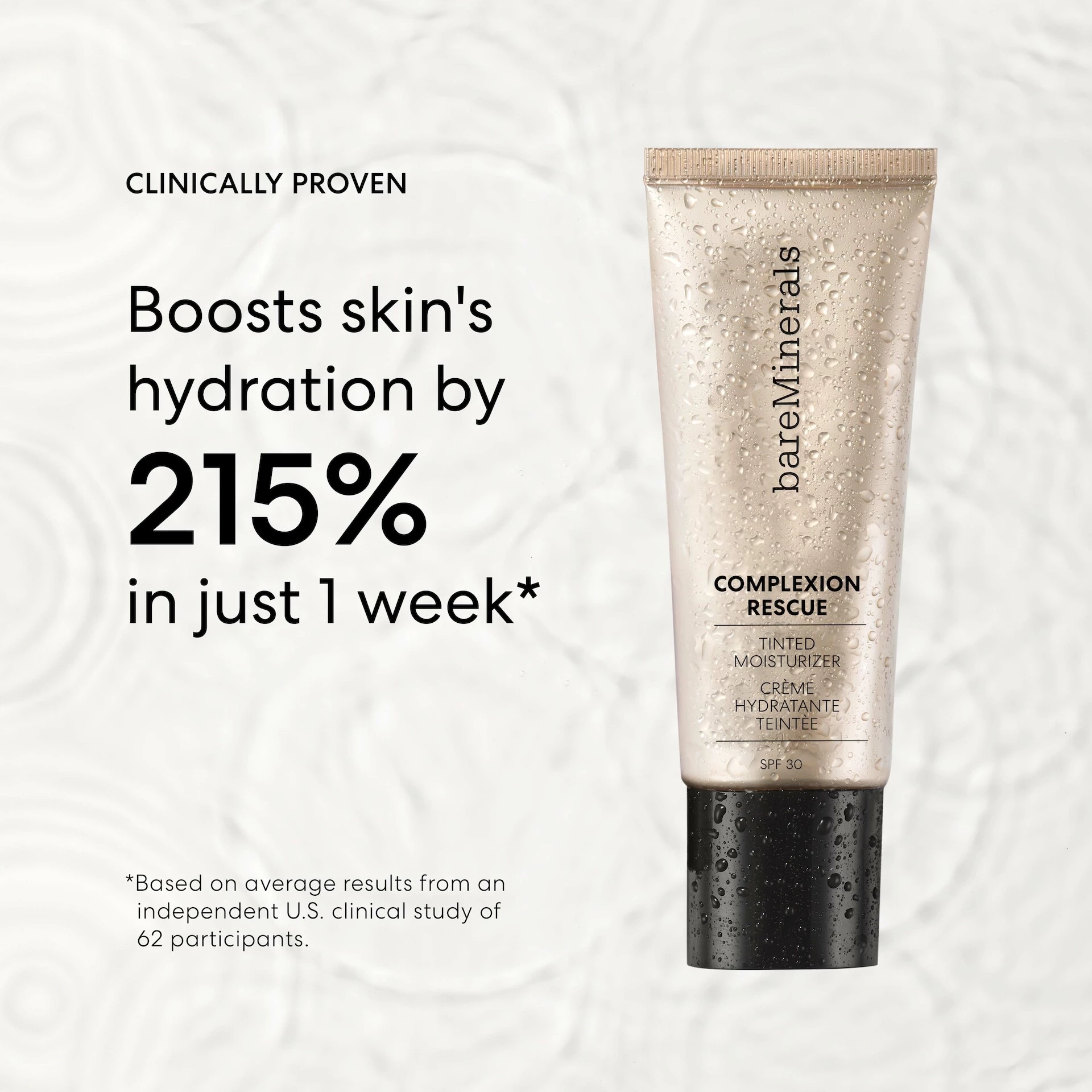 Complexion Rescue tonirana hidratantna krema Mini natural - bareMinerals