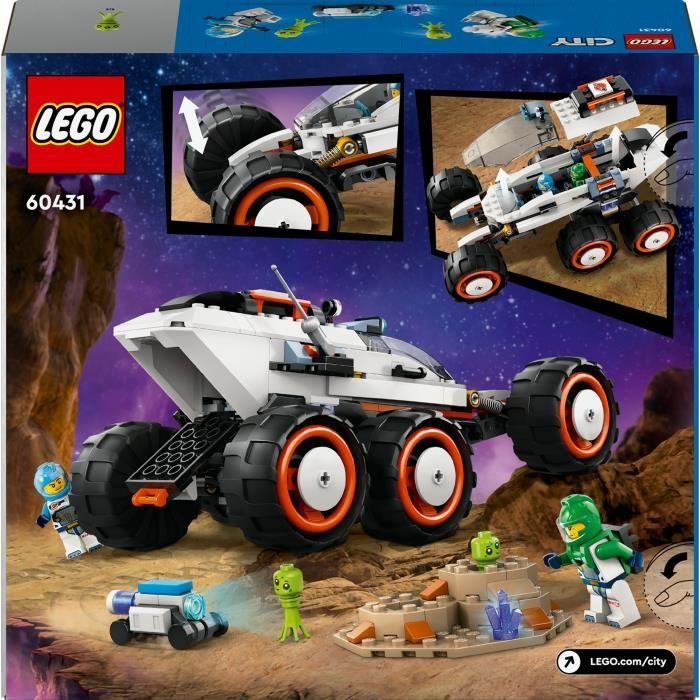 LEGO® 60431 Stadsruimteverkenningsrover en buitenaards leven, speelgoed met 2 minifiguren, robotfiguren
