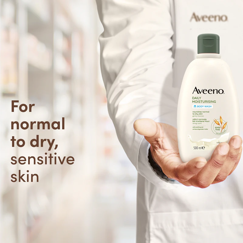 Aveeno Sabonete Líquido Hidratante Diário Creme de Banho Nutritivo Intensivo