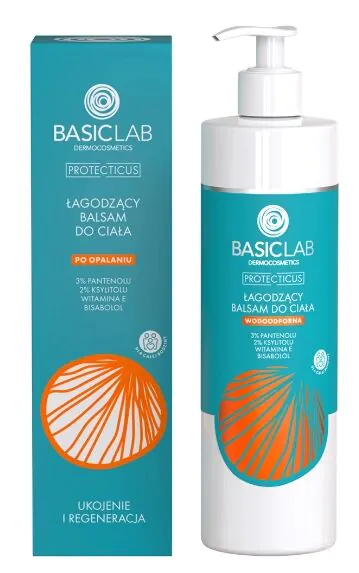 Basiclab Dermocosmetics Łagodzący balsam do ciała po opalaniu, 300 ml