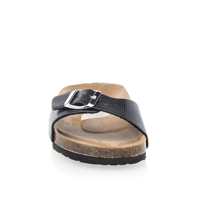Sandali neri da donna / Scarpe aperte in punta