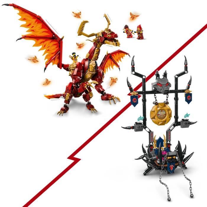LEGO® NINJAGO® 71822 Il Drago, Fonte di Movimento - Giocattolo Ninja con 6 Minifigure