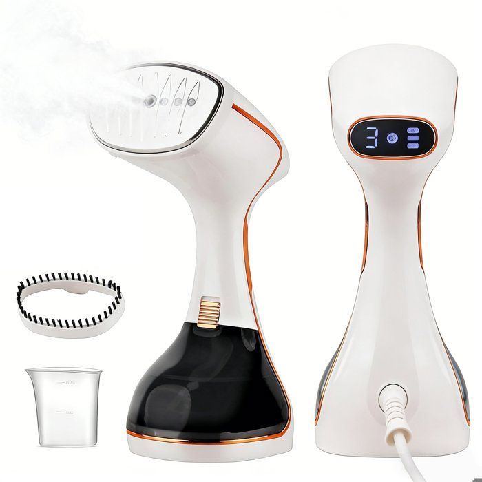 Défroisseur à Main 1640W,Défroisseur Vapeur Vertical 2-en-1 avec Écran LCD,Réservoir 320 ml, Anti-Fuite, Pour Maison, Bureau, Voyage