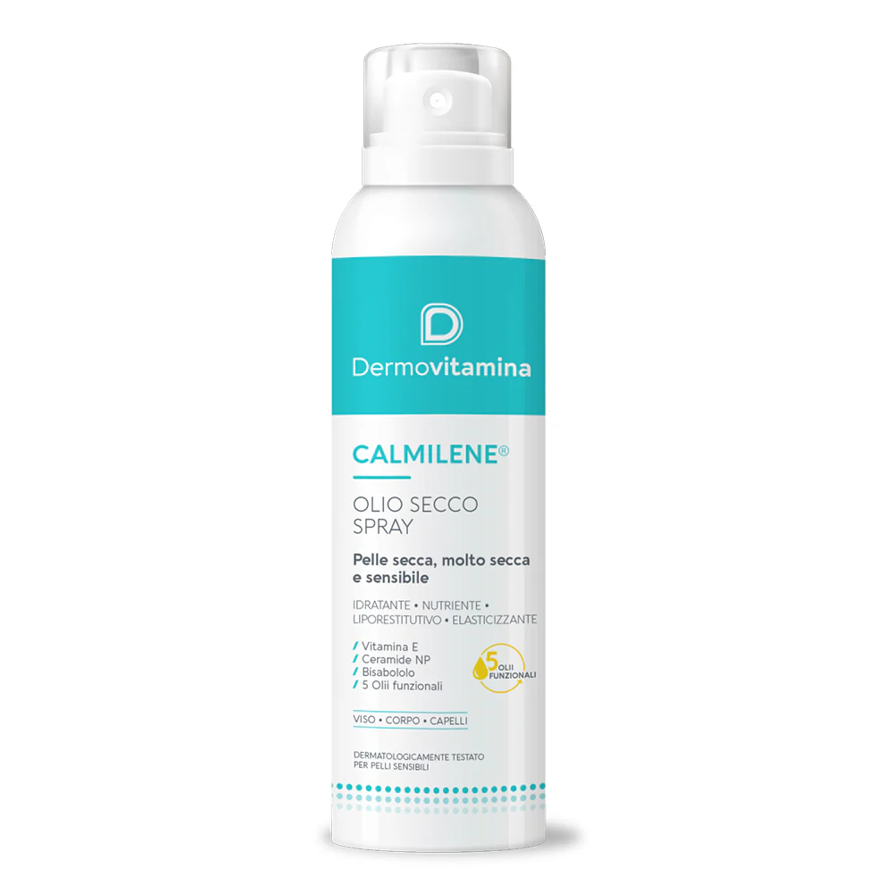 Calmilene Olio Secco Spray - Olio Corpo, Olio viso idratante, Pre-Shampoo