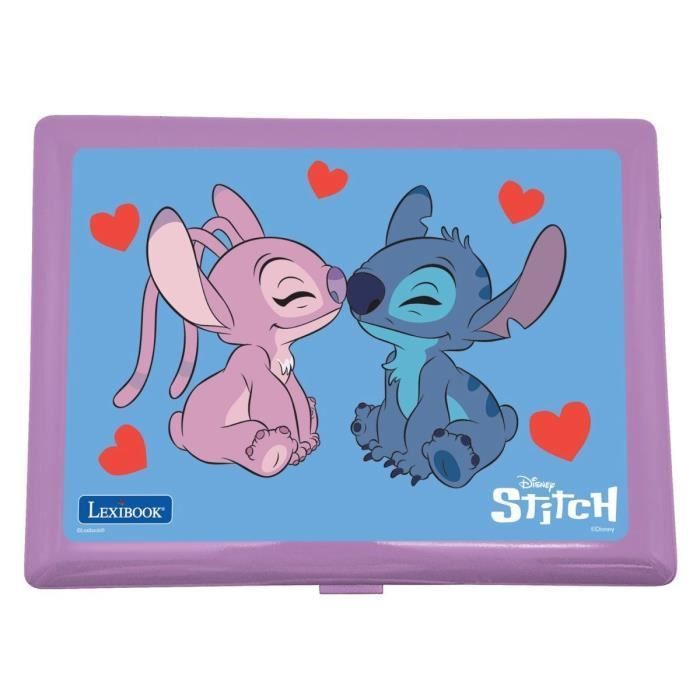 Ordinateur EXCLUSIF éducatif bilingue Stitch et Angel – 124 activités (Français-Anglais)